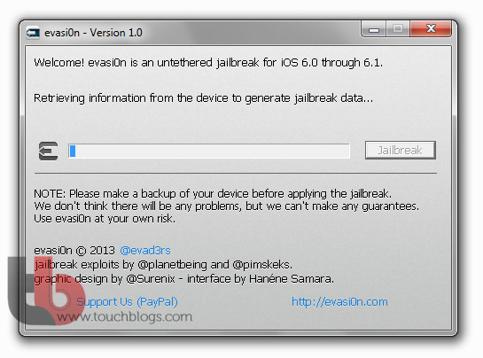 Jailbreak Evasi0n iOS 6.1