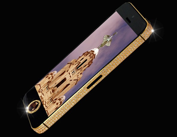 iPhone 5 - Diamante e Ouro